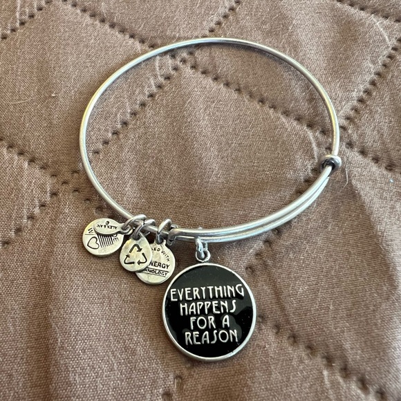Alex and Ani Bracelet “Everything happens for a reason” charm - Picture 2 of 2